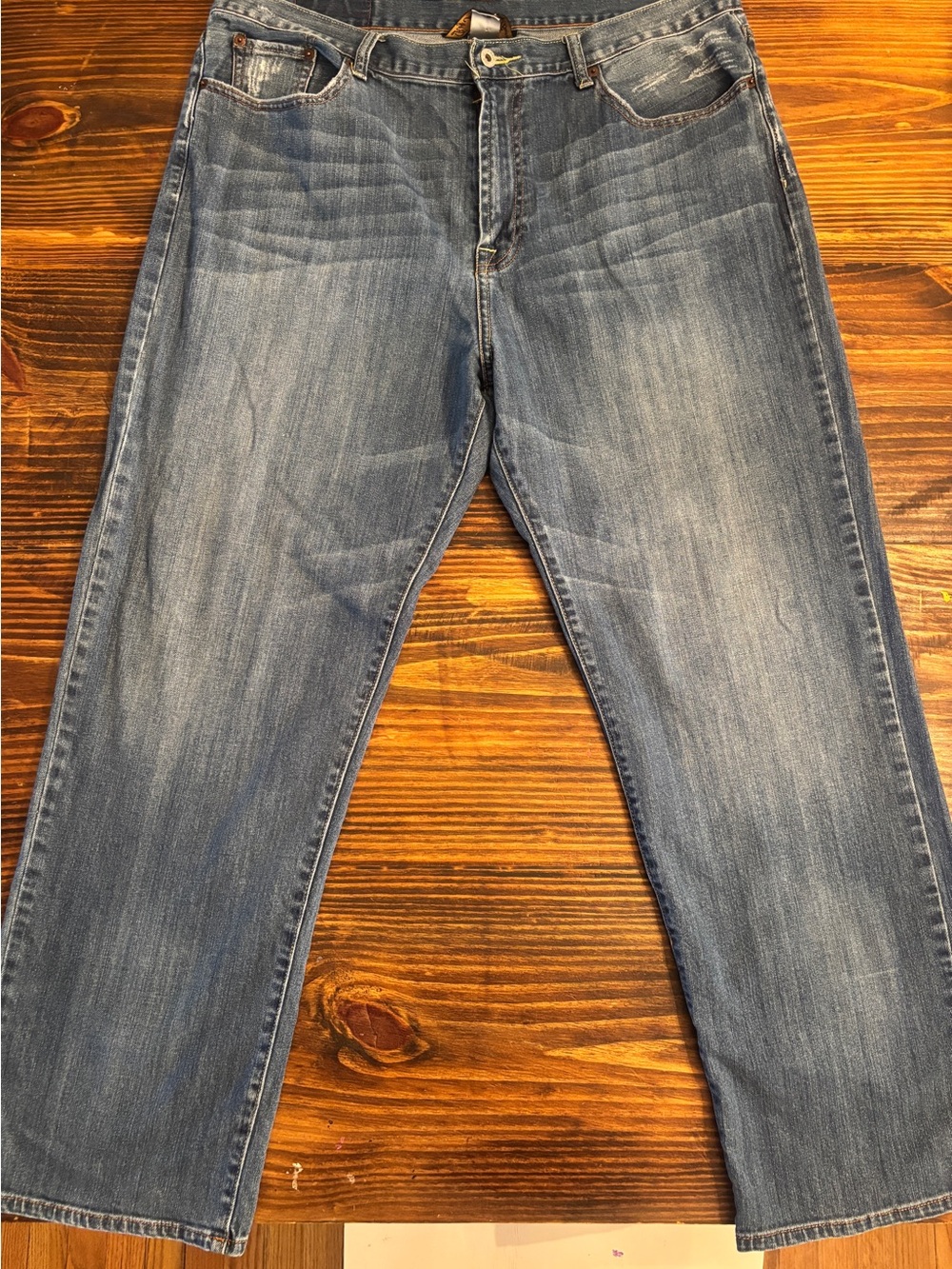 Lucky Brand 181 Relaxed Straight Jeans Men’s 40 x 30 Stretch Medium Wash Denim